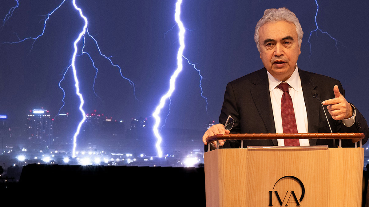 Birol at the podium