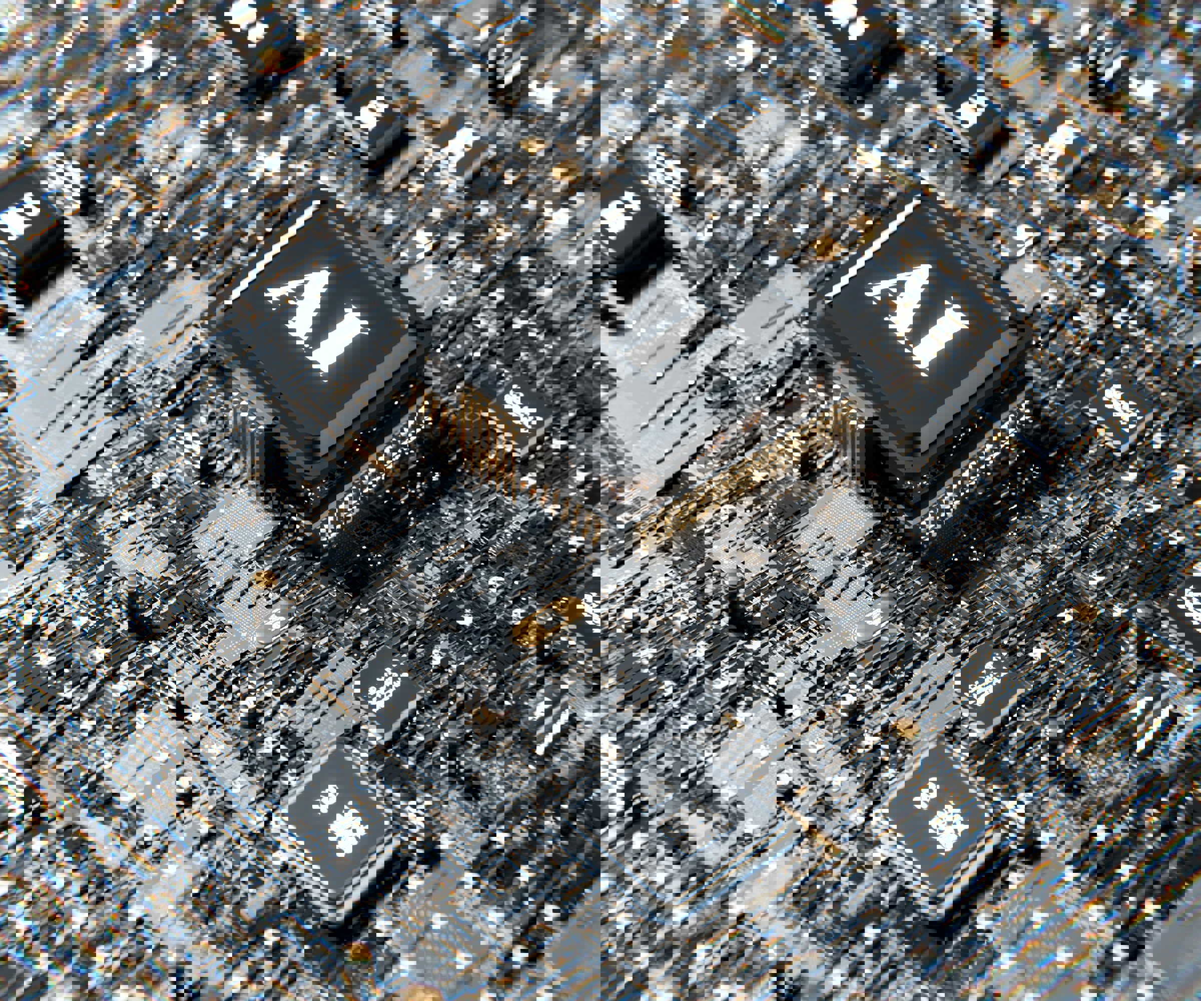 kretskort med bokstäverna AI