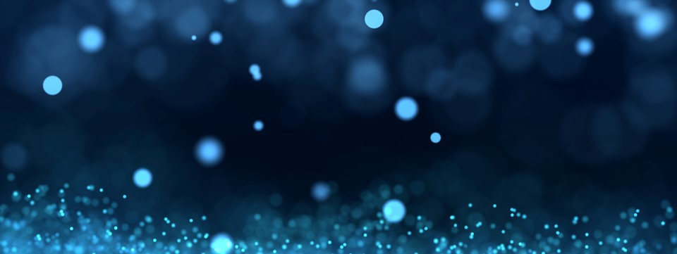 abstrakta ljuspunkter mot blå bakgrund