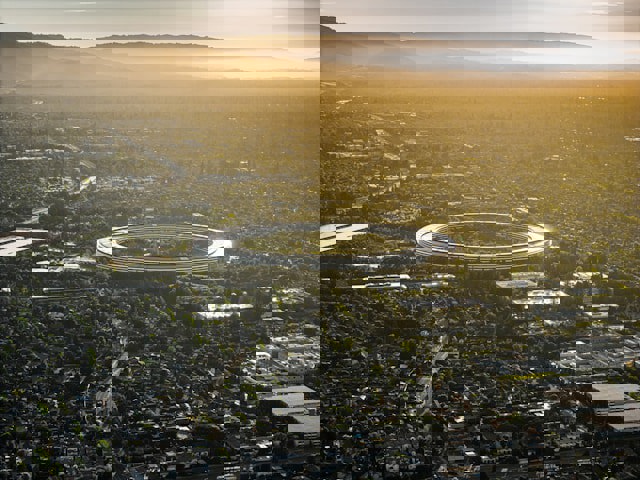 flygfoto över Silicon Valley