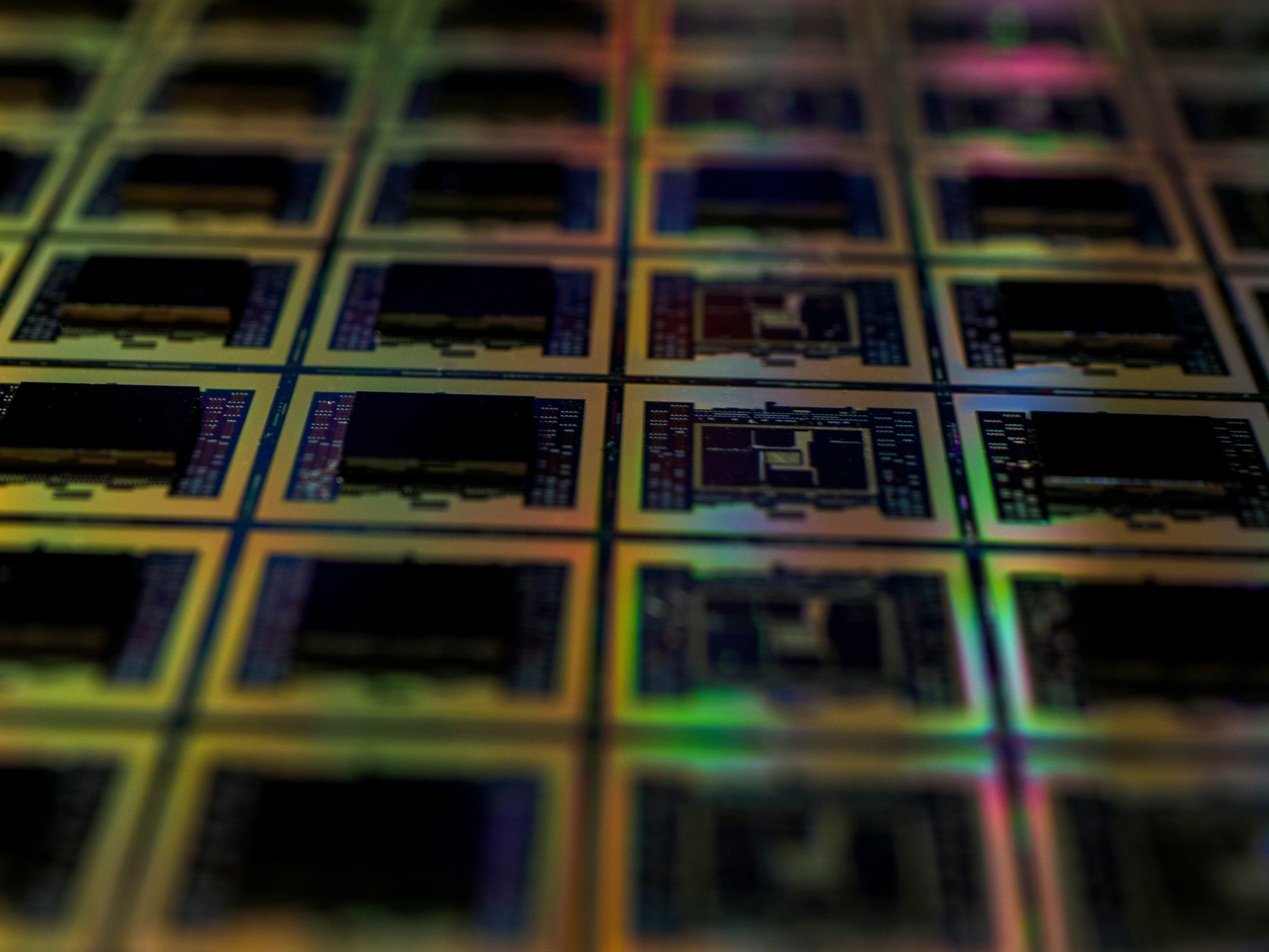 closeup semiconductors